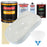 Pure White - Urethane Basecoat with Premium Clearcoat Auto Paint - Complete Medium Gallon Paint Kit - Professional High Gloss Automotive Coating
