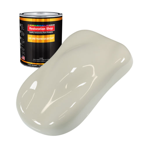 Spinnaker White - Urethane Basecoat Auto Paint - Quart Paint Color Only - Professional High Gloss Automotive, Car, Truck Coating