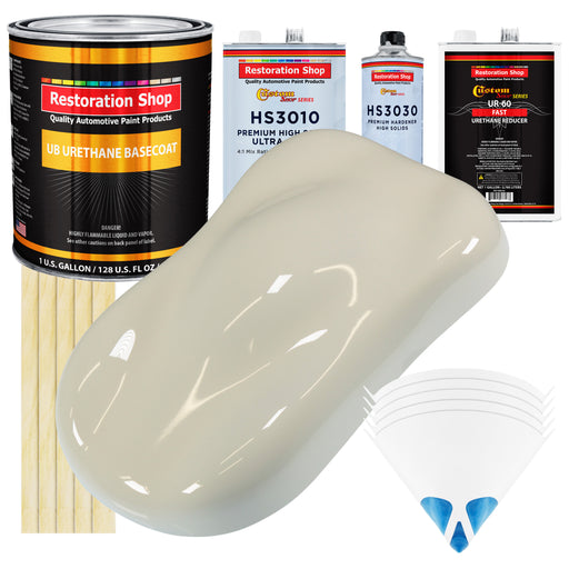 Performance Bright White - Urethane Basecoat with Premium Clearcoat Auto Paint (Complete Fast Gallon Paint Kit) Professional Gloss Automotive Coating