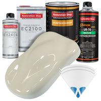 Performance Bright White Urethane Basecoat with European Clearcoat Auto Paint - Complete Quart Paint Color Kit - Automotive Refinish Coating
