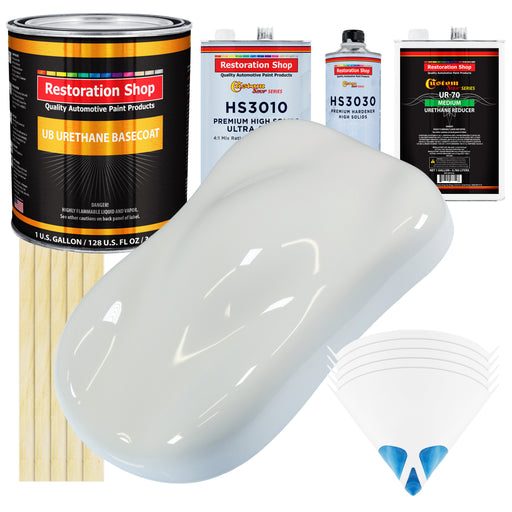 Cameo White - Urethane Basecoat with Premium Clearcoat Auto Paint - Complete Medium Gallon Paint Kit - Professional High Gloss Automotive Coating