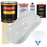 Championship White - Urethane Basecoat with Premium Clearcoat Auto Paint (Complete Medium Gallon Paint Kit) Professional High Gloss Automotive Coating