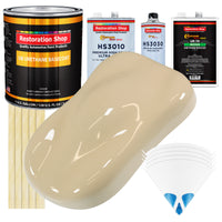 Ivory - Urethane Basecoat with Premium Clearcoat Auto Paint - Complete Medium Gallon Paint Kit - Professional High Gloss Automotive Coating