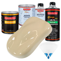 Ivory - Urethane Basecoat with Premium Clearcoat Auto Paint - Complete Medium Quart Paint Kit - Professional High Gloss Automotive Coating