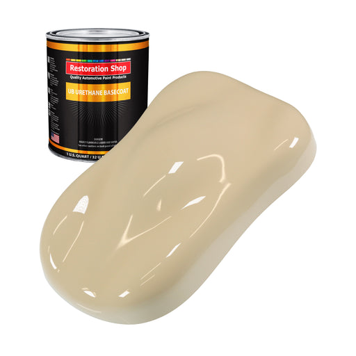 Ivory - Urethane Basecoat Auto Paint - Quart Paint Color Only - Professional High Gloss Automotive, Car, Truck Coating