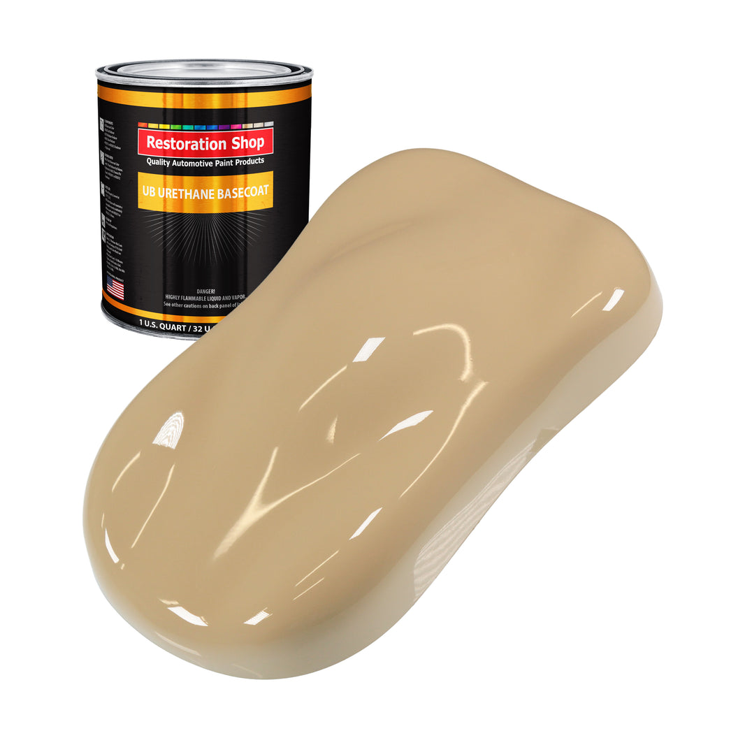 Shoreline Beige - Urethane Basecoat Auto Paint - Quart Paint Color Only - Professional High Gloss Automotive, Car, Truck Coating
