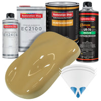 Buckskin Tan Urethane Basecoat with European Clearcoat Auto Paint - Complete Quart Paint Color Kit - Automotive Refinish Coating
