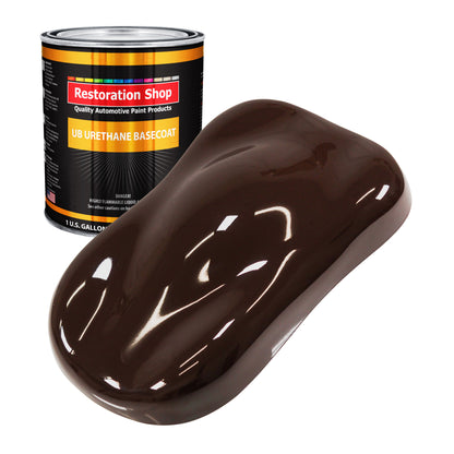 Dark Brown - Urethane Basecoat Auto Paint - Gallon Paint Color Only - Professional High Gloss Automotive, Car, Truck Coating