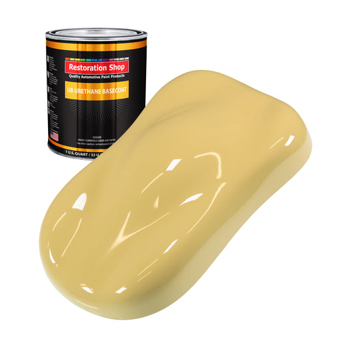 Springtime Yellow - Urethane Basecoat Auto Paint - Quart Paint Color Only - Professional High Gloss Automotive, Car, Truck Coating