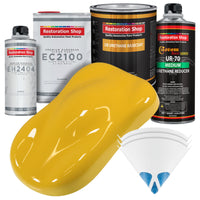 Canary Yellow Urethane Basecoat with European Clearcoat Auto Paint - Complete Quart Paint Color Kit - Automotive Refinish Coating