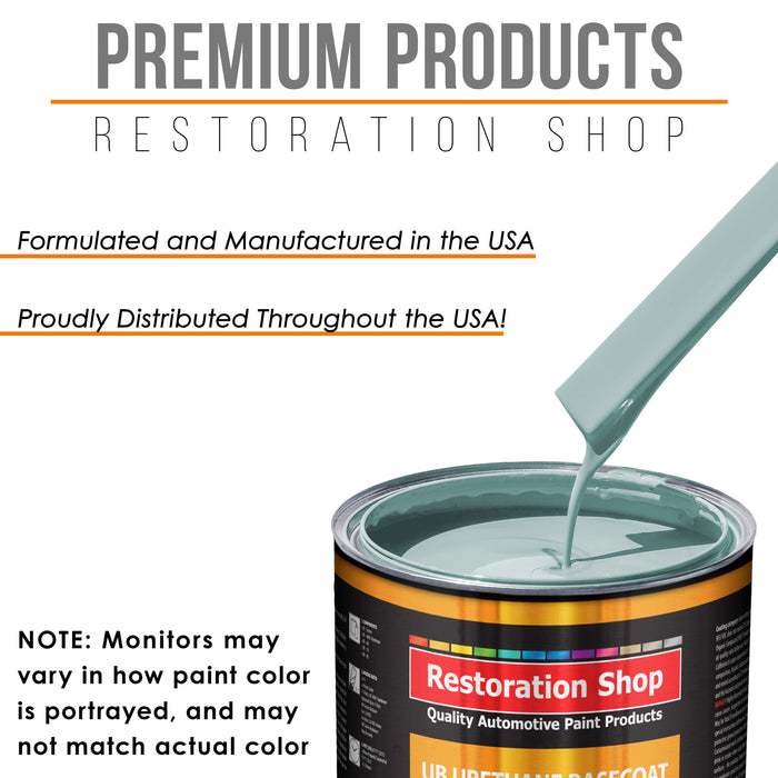 Diamond Blue - Urethane Basecoat with Clearcoat Auto Paint - Complete Medium Gallon Paint Kit - Professional High Gloss Automotive, Car, Truck Coating