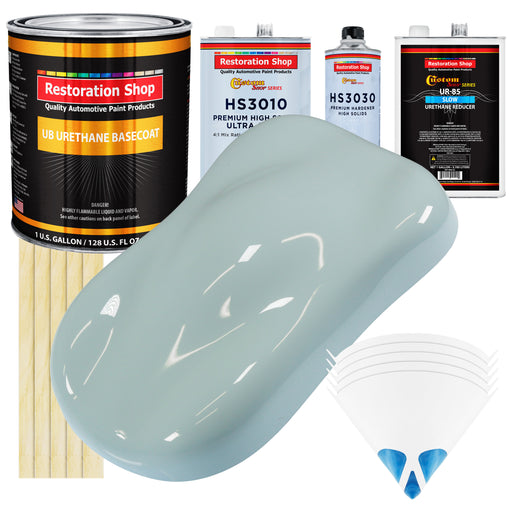 Diamond Blue - Urethane Basecoat with Premium Clearcoat Auto Paint - Complete Slow Gallon Paint Kit - Professional High Gloss Automotive Coating