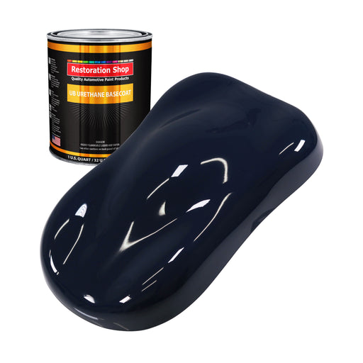 Midnight Blue - Urethane Basecoat Auto Paint - Quart Paint Color Only - Professional High Gloss Automotive, Car, Truck Coating