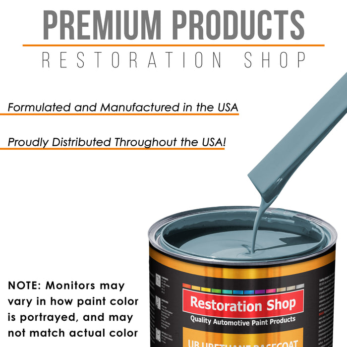 Glacier Blue - Urethane Basecoat Auto Paint - Gallon Paint Color Only - Professional High Gloss Automotive, Car, Truck Coating