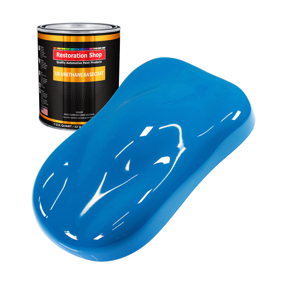 Speed Blue - Urethane Basecoat Auto Paint - Quart Paint Color Only - Professional High Gloss Automotive, Car, Truck Coating