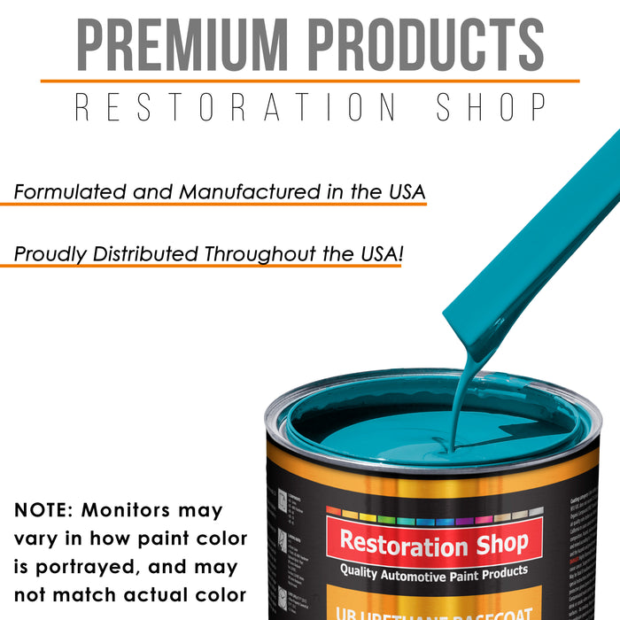 Petty Blue - Urethane Basecoat with Premium Clearcoat Auto Paint - Complete Fast Gallon Paint Kit - Professional High Gloss Automotive Coating