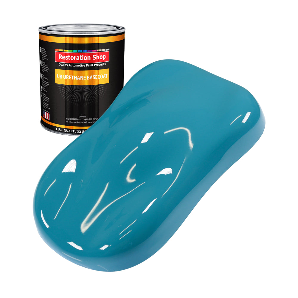 Petty Blue - Urethane Basecoat Auto Paint - Quart Paint Color Only - Professional High Gloss Automotive, Car, Truck Coating