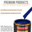 Marine Blue - Urethane Basecoat with Premium Clearcoat Auto Paint - Complete Medium Gallon Paint Kit - Professional High Gloss Automotive Coating