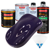 Majestic Purple - Urethane Basecoat with Premium Clearcoat Auto Paint - Complete Medium Quart Paint Kit - Professional High Gloss Automotive Coating