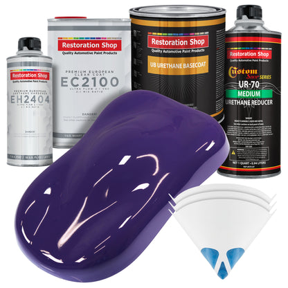 Mystical Purple Urethane Basecoat with European Clearcoat Auto Paint - Complete Quart Paint Color Kit - Automotive Refinish Coating