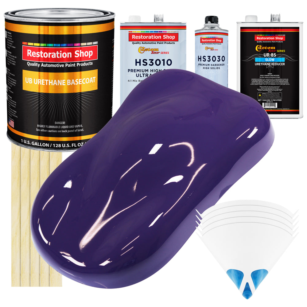 Mystical Purple - Urethane Basecoat with Premium Clearcoat Auto Paint - Complete Slow Gallon Paint Kit - Professional High Gloss Automotive Coating