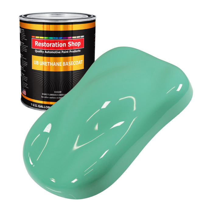 Light Aqua - Urethane Basecoat Auto Paint - Gallon Paint Color Only - Professional High Gloss Automotive, Car, Truck Coating