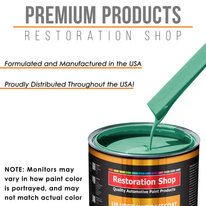 Light Aqua - Urethane Basecoat with Premium Clearcoat Auto Paint - Complete Medium Gallon Paint Kit - Professional High Gloss Automotive Coating