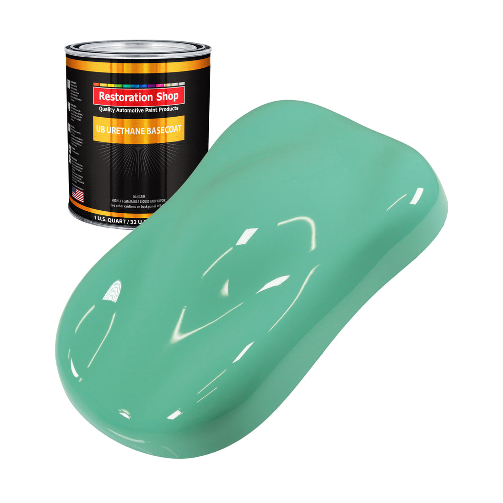 Light Aqua - Urethane Basecoat Auto Paint - Quart Paint Color Only - Professional High Gloss Automotive, Car, Truck Coating