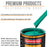 Tropical Turquoise - Urethane Basecoat with Premium Clearcoat Auto Paint (Complete Medium Gallon Paint Kit) Professional High Gloss Automotive Coating