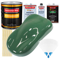 Transport Green - Urethane Basecoat with Premium Clearcoat Auto Paint - Complete Medium Gallon Paint Kit - Professional High Gloss Automotive Coating