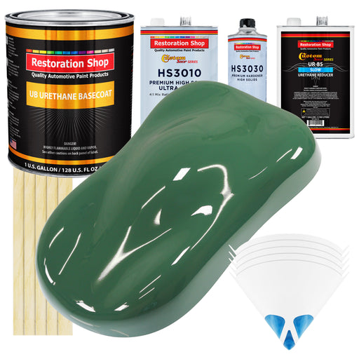 Transport Green - Urethane Basecoat with Premium Clearcoat Auto Paint - Complete Slow Gallon Paint Kit - Professional High Gloss Automotive Coating