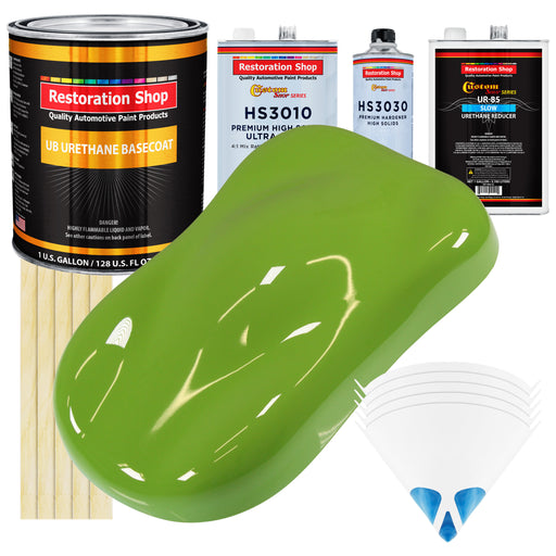 Sublime Green - Urethane Basecoat with Premium Clearcoat Auto Paint - Complete Slow Gallon Paint Kit - Professional High Gloss Automotive Coating