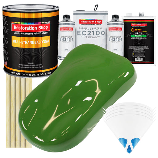 Deere Green Urethane Basecoat with European Clearcoat Auto Paint - Complete Gallon Paint Color Kit - Automotive Refinish Coating