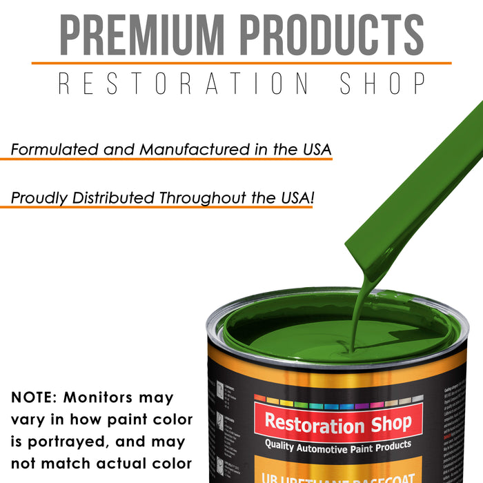 Deere Green - Urethane Basecoat with Premium Clearcoat Auto Paint - Complete Medium Gallon Paint Kit - Professional High Gloss Automotive Coating