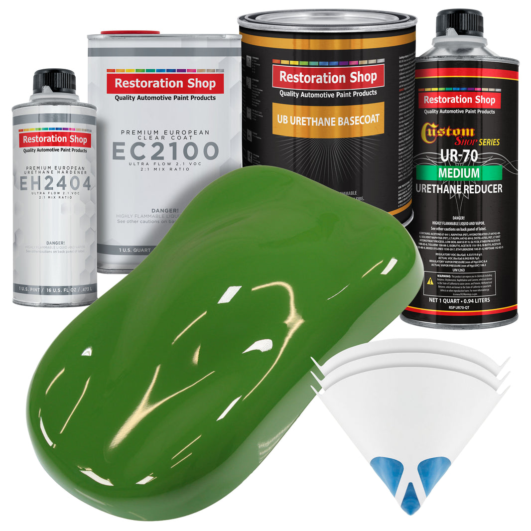 Deere Green Urethane Basecoat with European Clearcoat Auto Paint - Complete Quart Paint Color Kit - Automotive Refinish Coating