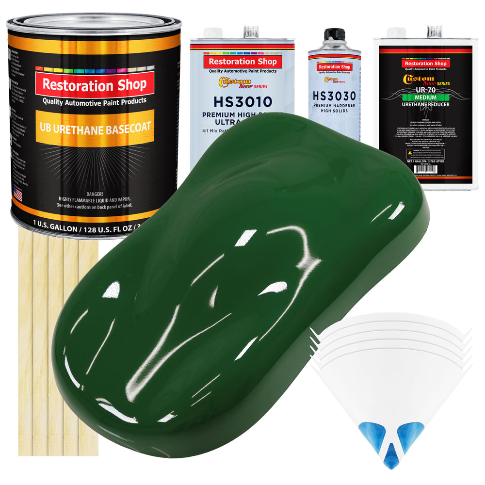 Speed Green - Urethane Basecoat with Premium Clearcoat Auto Paint - Complete Medium Gallon Paint Kit - Professional High Gloss Automotive Coating