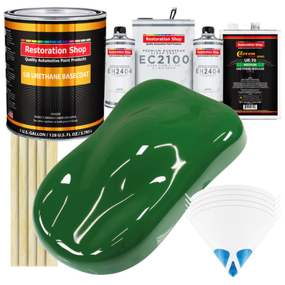 Emerald Green Urethane Basecoat with European Clearcoat Auto Paint - Complete Gallon Paint Color Kit - Automotive Refinish Coating