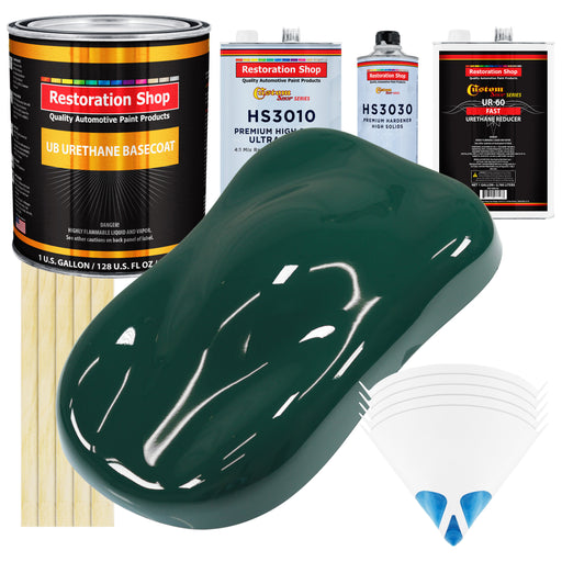 Woodland Green - Urethane Basecoat with Premium Clearcoat Auto Paint - Complete Fast Gallon Paint Kit - Professional High Gloss Automotive Coating