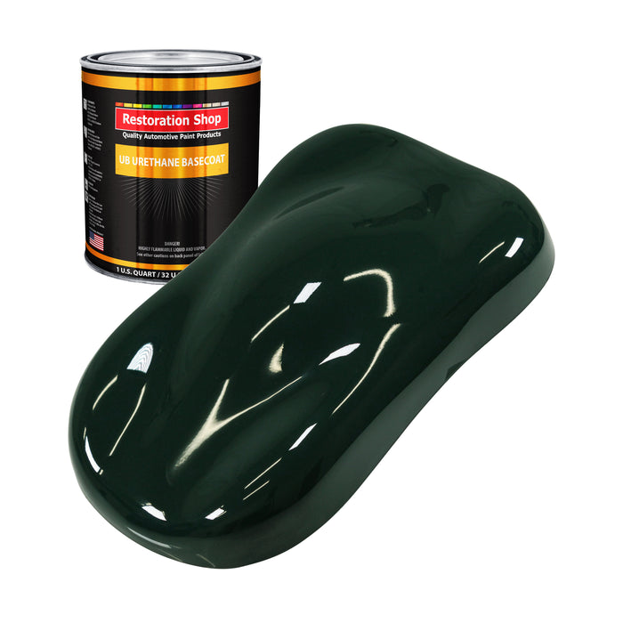 British Racing Green - Urethane Basecoat Auto Paint - Quart Paint Color Only - Professional High Gloss Automotive, Car, Truck Coating
