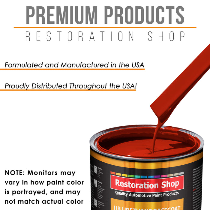 Graphic Red - Urethane Basecoat with Clearcoat Auto Paint - Complete Medium Quart Paint Kit - Professional High Gloss Automotive, Car, Truck Coating