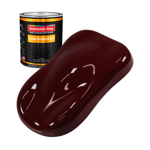 Burgundy - Urethane Basecoat Auto Paint - Quart Paint Color Only - Professional High Gloss Automotive, Car, Truck Coating