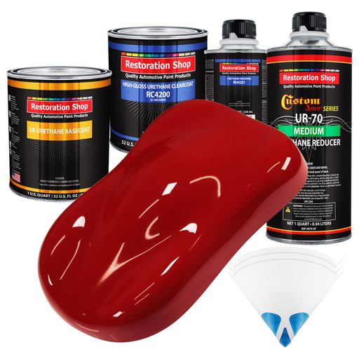 Regal Red - Urethane Basecoat with Clearcoat Auto Paint - Complete Medium Quart Paint Kit - Professional High Gloss Automotive, Car, Truck Coating