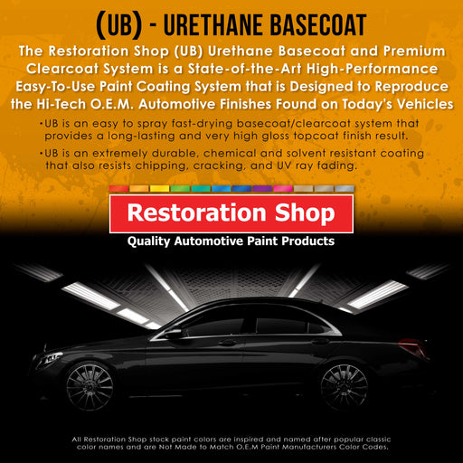 Reptile Red - Urethane Basecoat Auto Paint - Quart Paint Color Only - Professional High Gloss Automotive, Car, Truck Coating