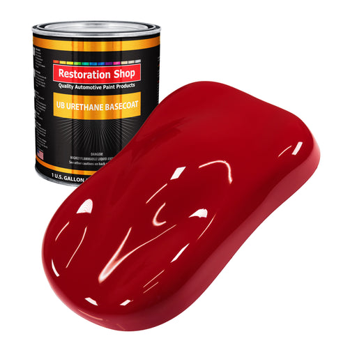 Quarter Mile Red - Urethane Basecoat Auto Paint - Gallon Paint Color Only - Professional High Gloss Automotive, Car, Truck Coating