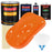 California Orange - Urethane Basecoat with Clearcoat Auto Paint - Complete Medium Gallon Paint Kit - Professional Gloss Automotive Car Truck Coating