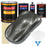 Dark Charcoal Metallic - Urethane Basecoat with Clearcoat Auto Paint (Complete Slow Gallon Paint Kit) Professional Gloss Automotive Car Truck Coating