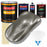 Graphite Gray Metallic - Urethane Basecoat with Clearcoat Auto Paint - Complete Medium Gallon Paint Kit - Professional Automotive Car Truck Coating