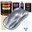 Cool Gray Metallic - Urethane Basecoat with Clearcoat Auto Paint - Complete Medium Gallon Paint Kit - Professional Gloss Automotive Car Truck Coating