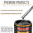 Black Metallic - Urethane Basecoat with Premium Clearcoat Auto Paint - Complete Medium Quart Paint Kit - Professional High Gloss Automotive Coating