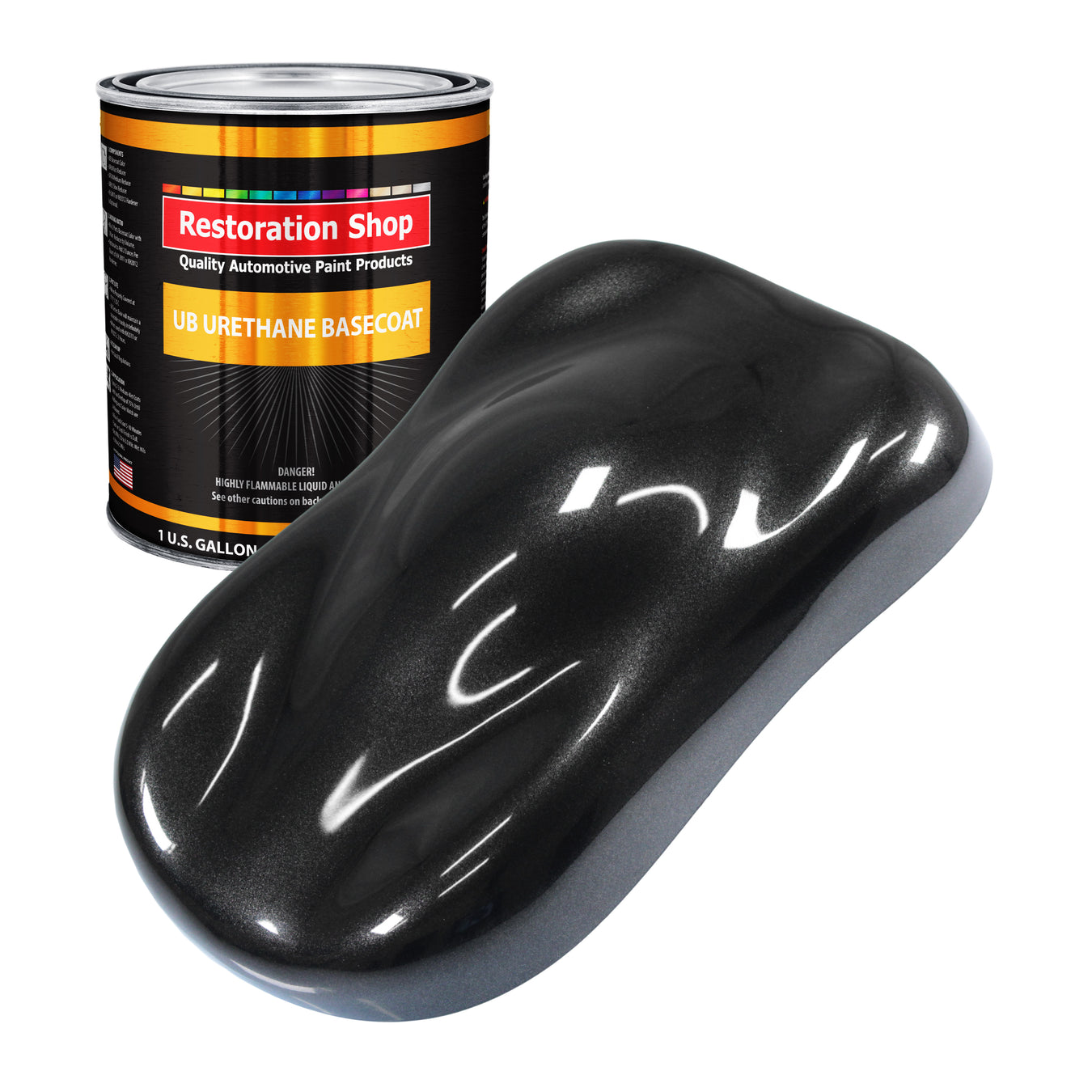 Urethane Basecoat Paint - Black Sparkle Metallic